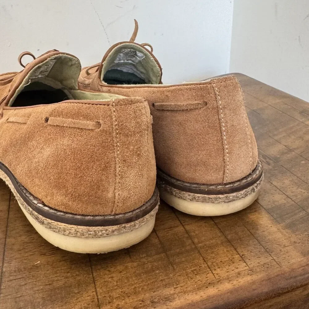 Steve Madden Suede Slip On Loafers Men's Size 8.5 Brown Moc Toe Casual Shoes
